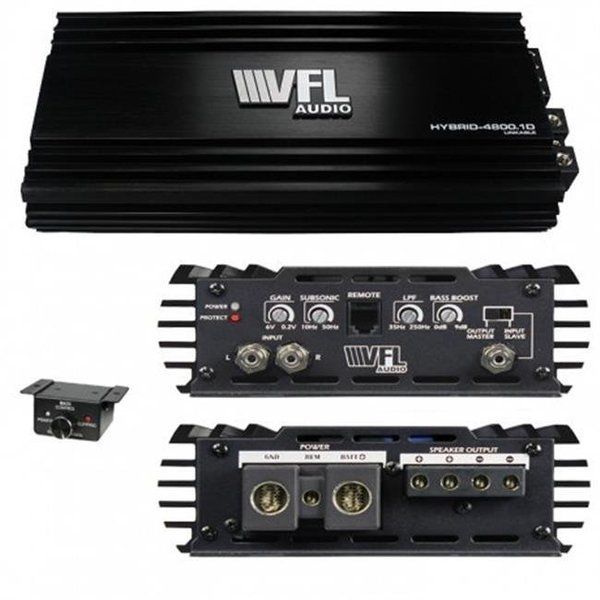 Wci American Bass VFLHYBRID48001D 4800W VFL Audio Hybrid Class D Amplifier Max VFLHYBRID48001D